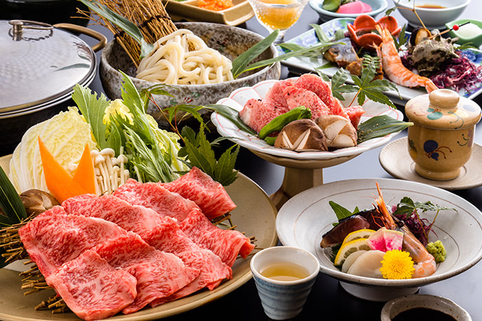牛ぎゅう会席+香住がに